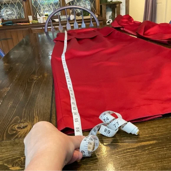 Michaelangelo Red Satin Gown - Picture 13 of 16